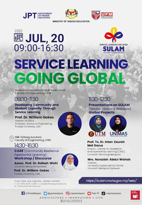 PENYERTAAN KE TAKLIMAT SERVICE LEARNING GOING GLOBAL ANJURAN JPT